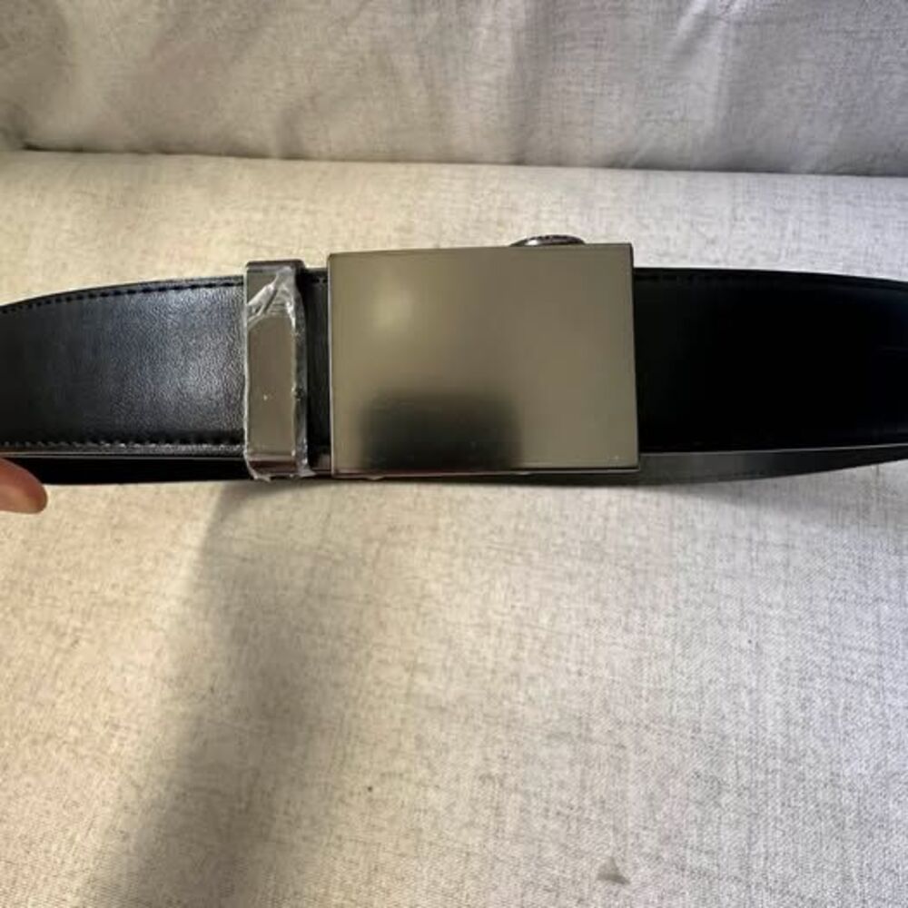 Mission Belt Black Leather Ratchet Belt